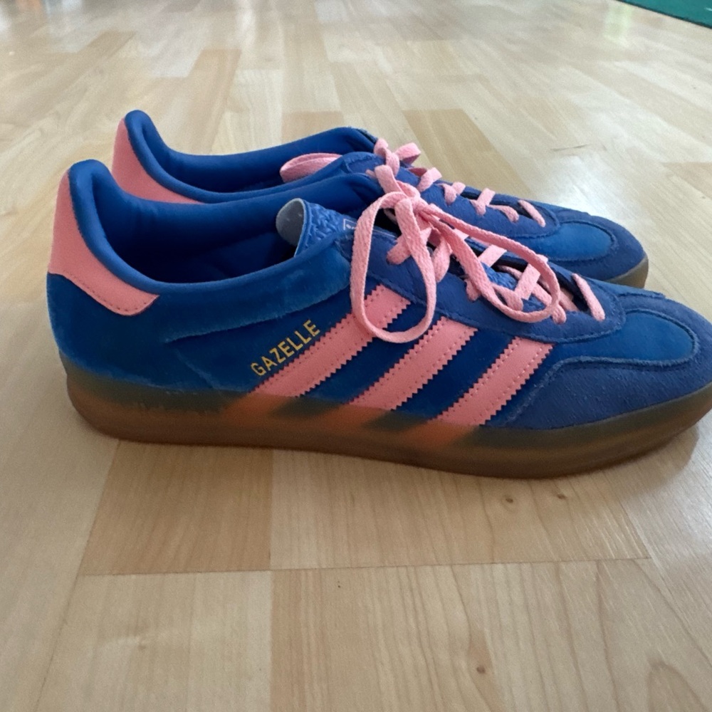 adidas Gazelle Women's Blue & Pink Suede Sneakers